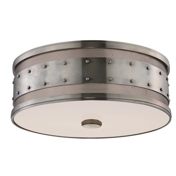 Lighting - Flush Mount Gaines 3 Light Flush Mount // Historic Nickel 