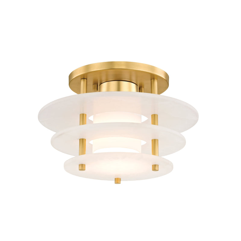 Lighting - Flush Mount Gatsby Led Flush Mount // Aged Brass // Small 