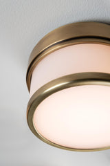 Lighting - Flush Mount Gemma Led Flush Mount // Aged Brass 