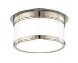 Lighting - Flush Mount Geneva 1 Light Flush Mount // Satin Nickel 