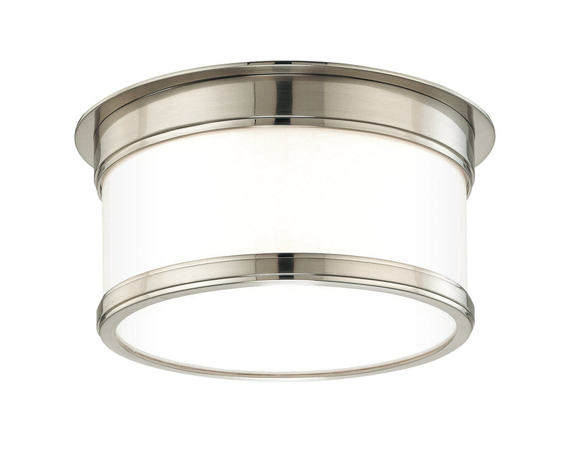 Lighting - Flush Mount Geneva 1 Light Flush Mount // Satin Nickel 