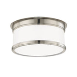 Lighting - Flush Mount Geneva 1 Light Flush Mount // Satin Nickel 