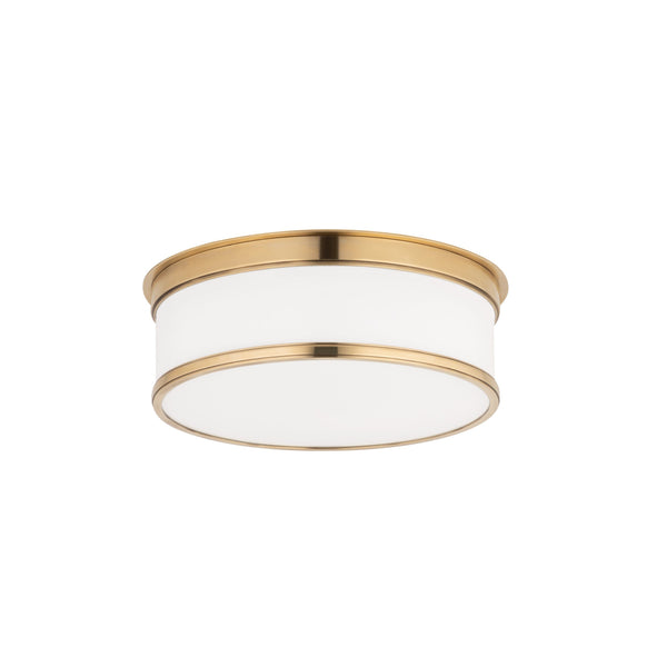 Lighting - Flush Mount Geneva 2 Light Flush Mount // Aged Brass 