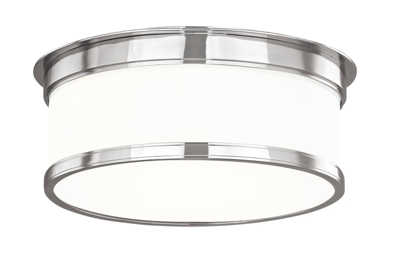 Lighting - Flush Mount Geneva 2 Light Flush Mount // Polished Nickel 