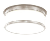 Lighting - Flush Mount Geneva 2 Light Flush Mount // Satin Nickel 