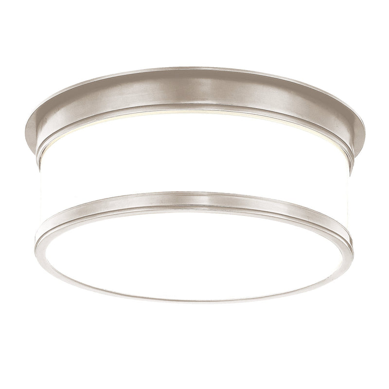 Lighting - Flush Mount Geneva 2 Light Flush Mount // Satin Nickel 