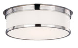 Lighting - Flush Mount Geneva 3 Light Flush Mount // Aged Brass 