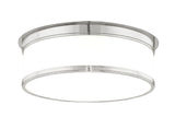 Lighting - Flush Mount Geneva 3 Light Flush Mount // Satin Nickel 