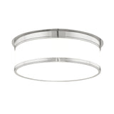 Lighting - Flush Mount Geneva 3 Light Flush Mount // Satin Nickel 