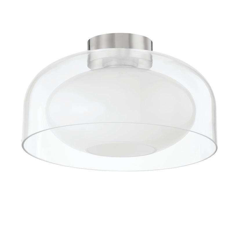 Lighting - Flush Mount Giovanna 1 Light Flush Mount // Polished Nickel 