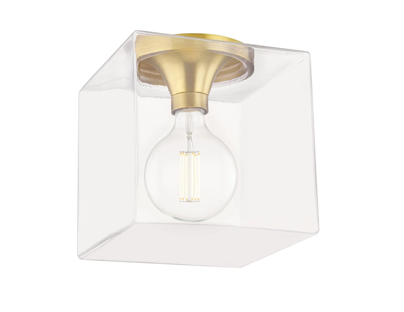 Lighting - Flush Mount Grace 1 Light Flush Mount // Aged Brass // Small 