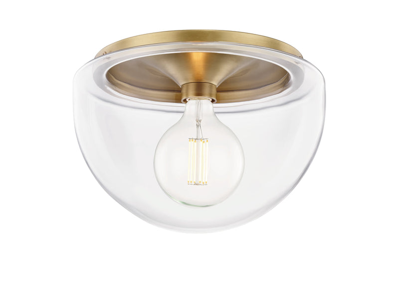 Lighting - Flush Mount Grace 1 Light Large Flush Mount // Aged Brass 