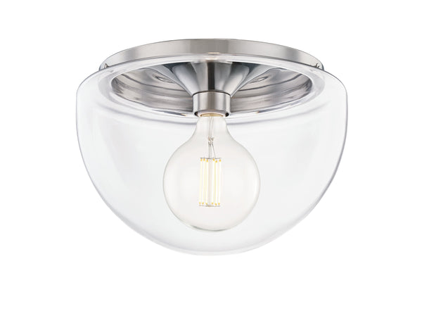 Lighting - Flush Mount Grace 1 Light Large Flush Mount // Polished Nickel 