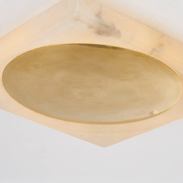 Lighting - Flush Mount Hamel 1 Light Flush Mount // Vintage Brass 