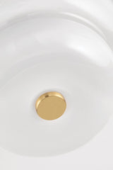 Lighting - Flush Mount Hazel 2 Light Flush Mount // Aged Brass 