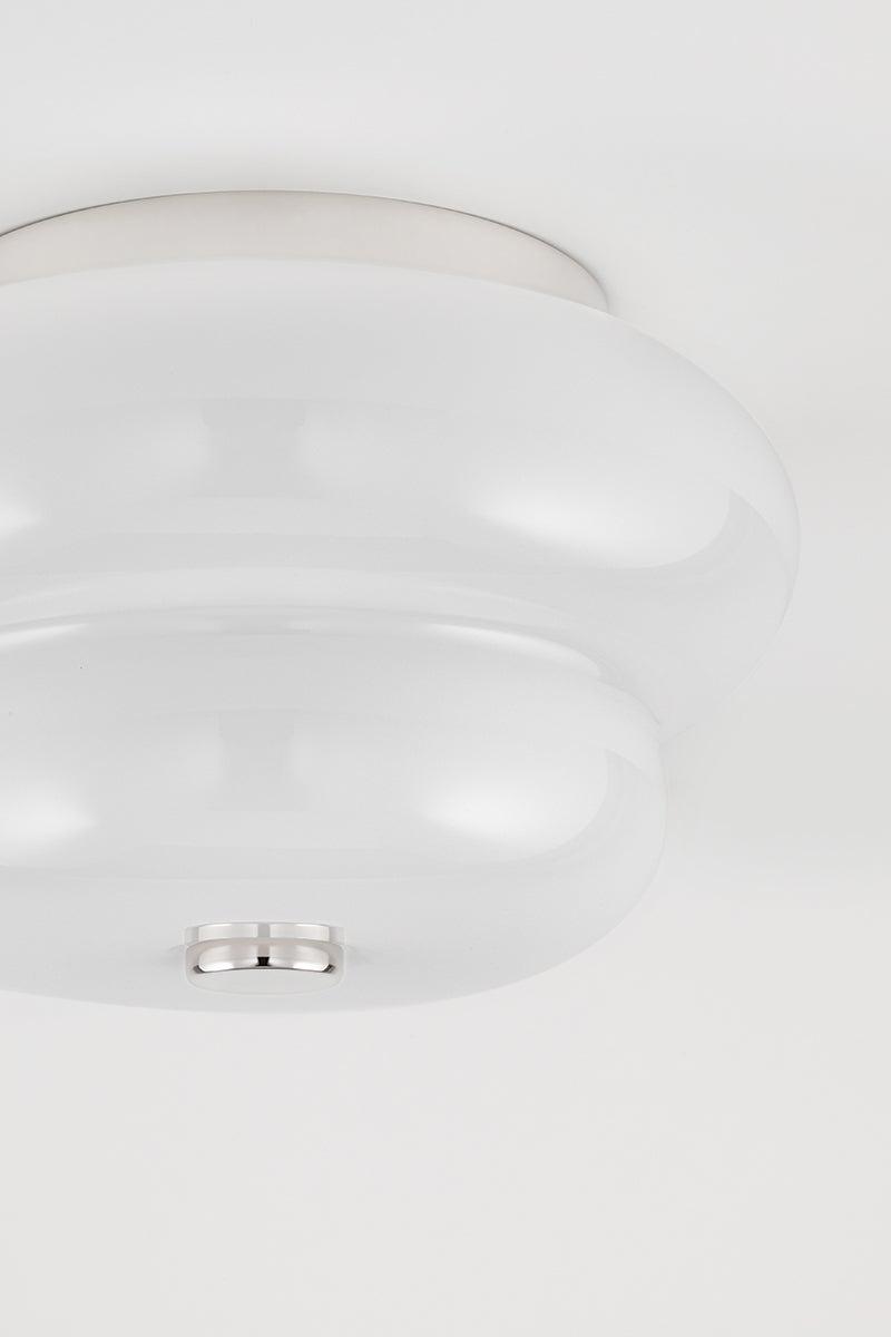 Lighting - Flush Mount Hazel 2 Light Flush Mount // Polished Nickel 