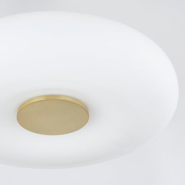 Lighting - Flush Mount Imani 1 Light Flush Mount // Aged Brass 