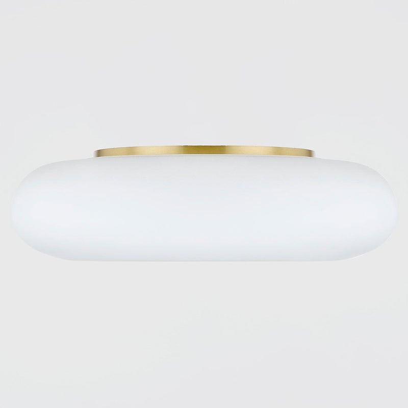 Lighting - Flush Mount Imani 1 Light Flush Mount // Aged Brass 