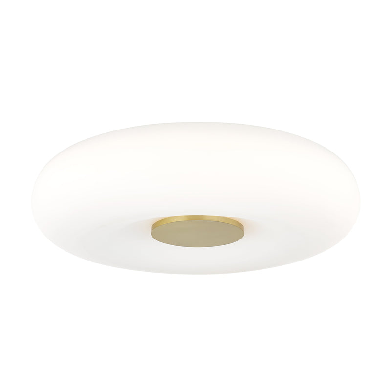 Lighting - Flush Mount Imani 1 Light Flush Mount // Aged Brass 