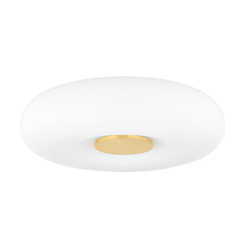 Lighting - Flush Mount Imani 1 Light Flush Mount // Aged Brass 