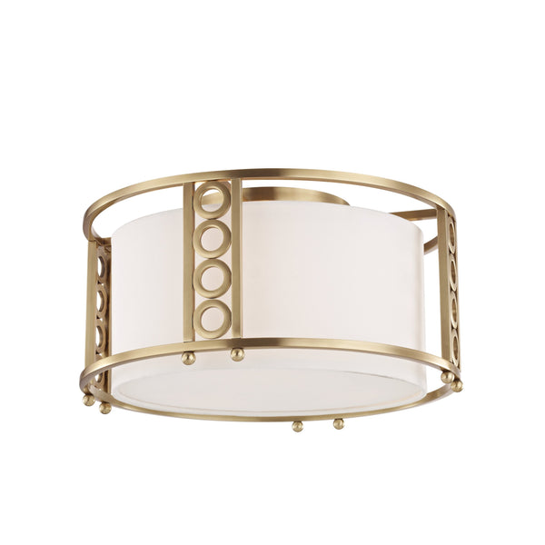 Lighting - Flush Mount Infinity 3 Light Flush Mount // Aged Brass 