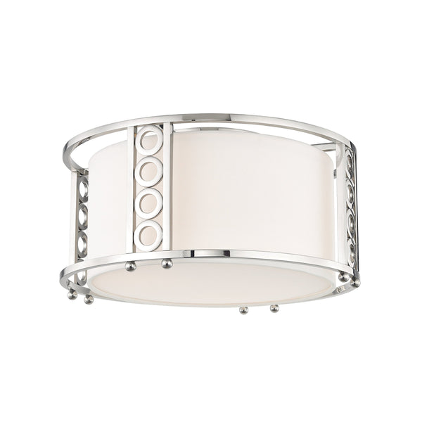 Lighting - Flush Mount Infinity 3 Light Flush Mount // Polished Nickel 