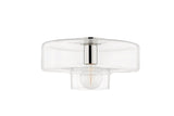 Lighting - Flush Mount Iona 1 Light Flush Mount // Polished Nickel 