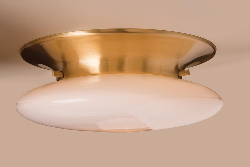 Lighting - Flush Mount Irvington Led Flush Mount // Satin Brass // Large 