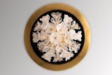 Lighting - Flush Mount Jasmine 1 Light Flush Mount // Gold Leaf 