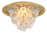 Lighting - Flush Mount Jasmine 1 Light Flush Mount // Gold Leaf 