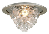 Lighting - Flush Mount Jasmine 1 Light Flush Mount // Silver Leaf 