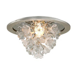 Lighting - Flush Mount Jasmine 1 Light Flush Mount // Silver Leaf 