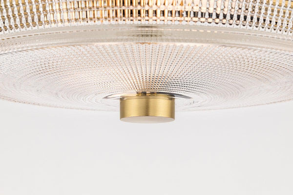 Lighting - Flush Mount Lacey 2 Light Flush Mount // Aged Brass 