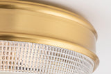 Lighting - Flush Mount Lacey 2 Light Flush Mount // Aged Brass 