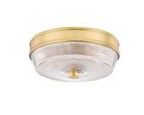 Lighting - Flush Mount Lacey 2 Light Flush Mount // Aged Brass 