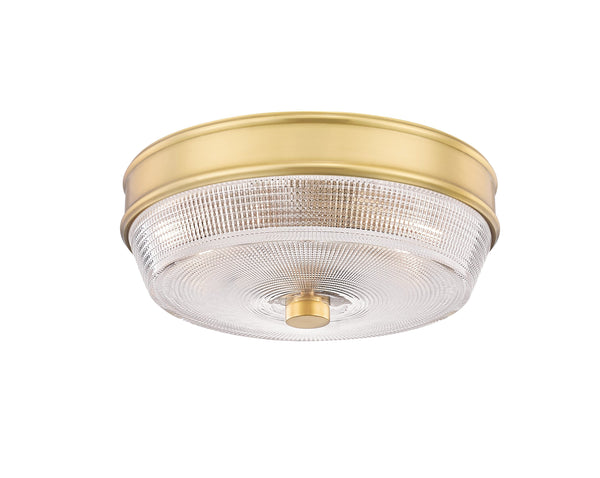 Lighting - Flush Mount Lacey 2 Light Flush Mount // Aged Brass 