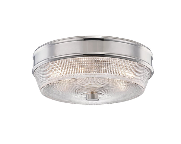 Lighting - Flush Mount Lacey 2 Light Flush Mount // Polished Nickel 