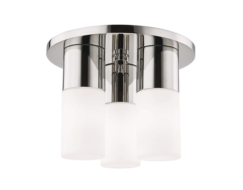 Lighting - Flush Mount Lola 3 Light Flush Mount // Polished Nickel 