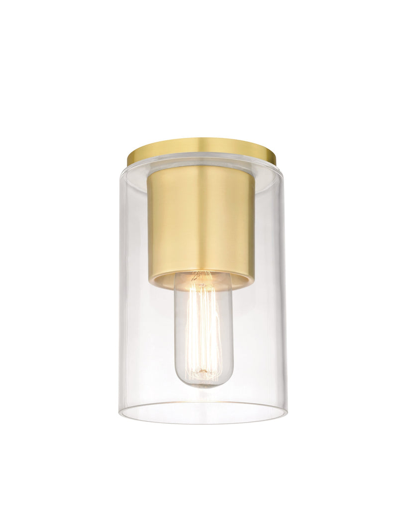 Lighting - Flush Mount Lula 1 Light Flush Mount // Aged Brass 