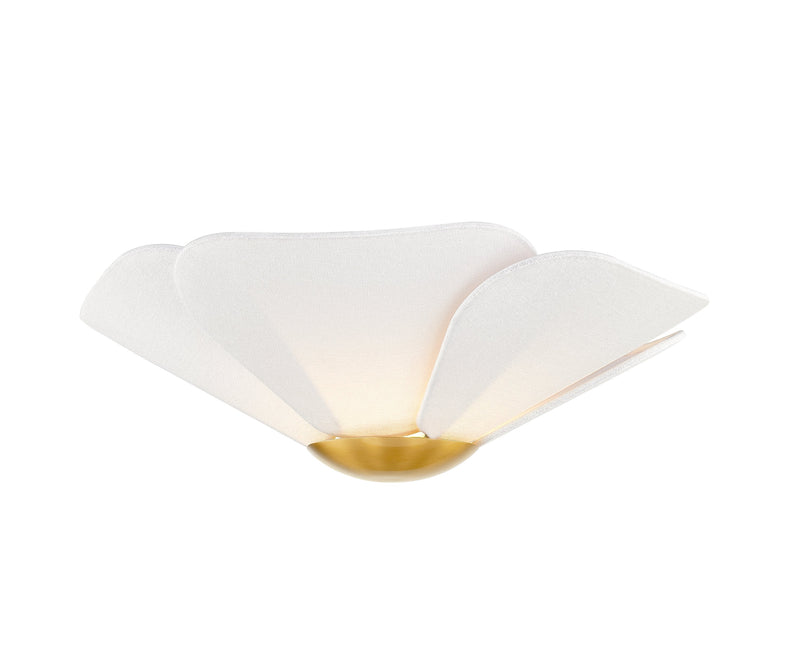 Lighting - Flush Mount Madeline 1 Light Flush Mount // Aged Brass 