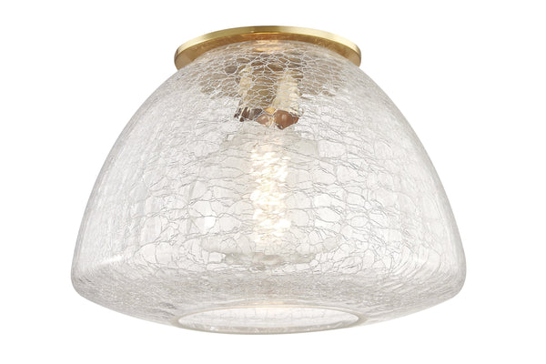 Lighting - Flush Mount Maya 1 Light Large Flush Mount // Aged Brass 