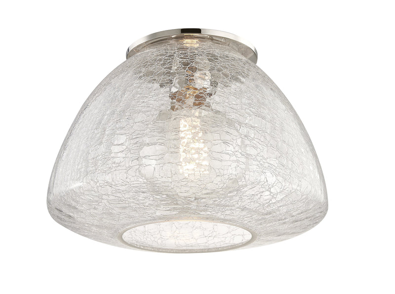 Lighting - Flush Mount Maya 1 Light Large Flush Mount // Polished Nickel 