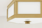 Lighting - Flush Mount Nassau 2 Light Flush Mount // Aged Brass 