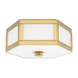 Lighting - Flush Mount Nassau 2 Light Flush Mount // Aged Brass 