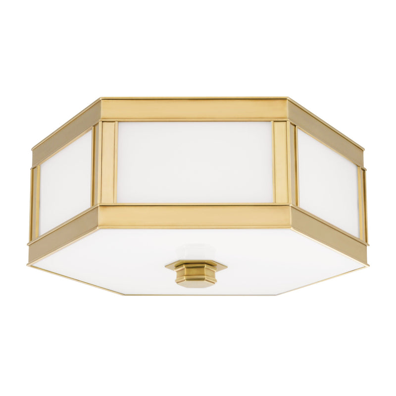 Lighting - Flush Mount Nassau 2 Light Flush Mount // Aged Brass 