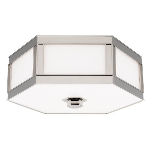 Lighting - Flush Mount Nassau 3 Light Flush Mount // Polished Nickel 