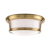 Lighting - Flush Mount Newport 2 Light Flush Mount // Aged Brass // Large 