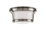 Lighting - Flush Mount Newport 2 Light Flush Mount // Satin Nickel // Small 