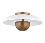 Lighting - Flush Mount Noah 1 Light Flush Mount // Patina Brass 