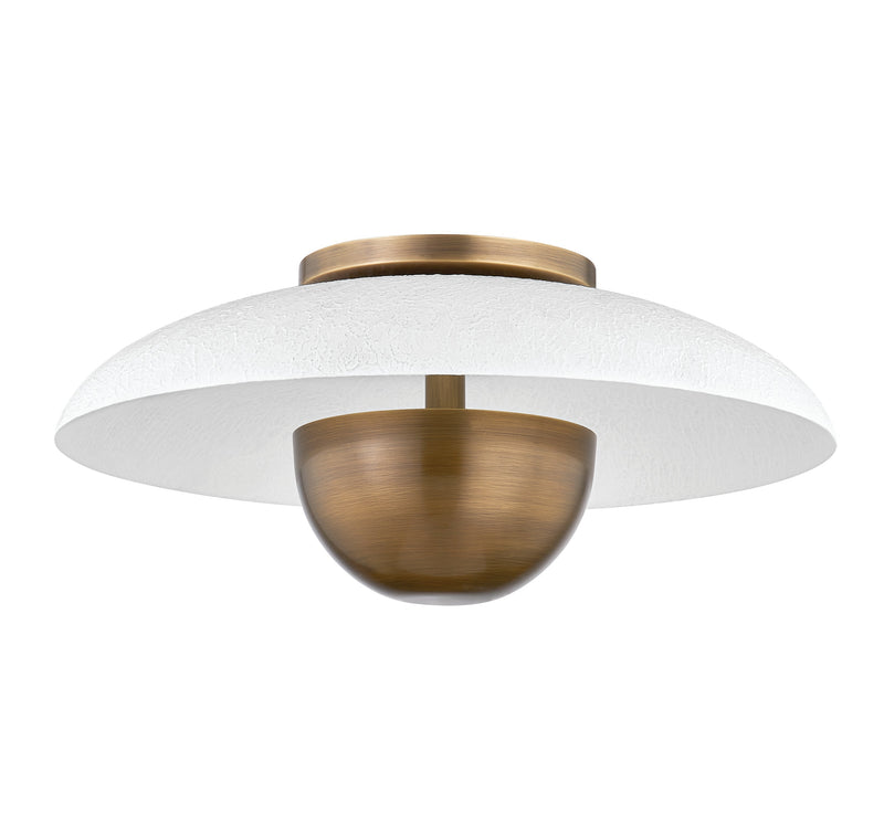 Lighting - Flush Mount Noah 1 Light Flush Mount // Patina Brass 